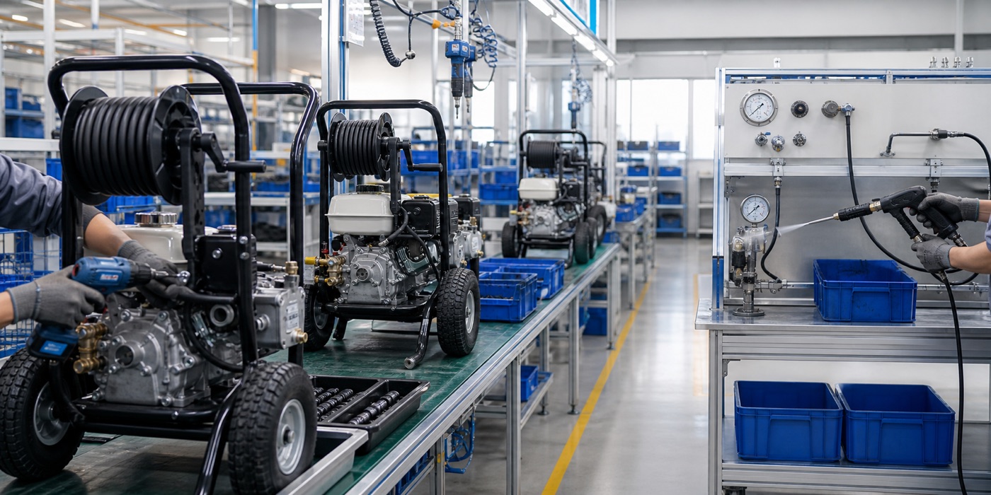 Chengchi factory inspection and OEM cleaning equipment production